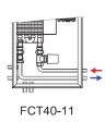 Ventiloconvectoare de pardoseala ingropate ISAN  DYNAMIC FCT40-11 24V